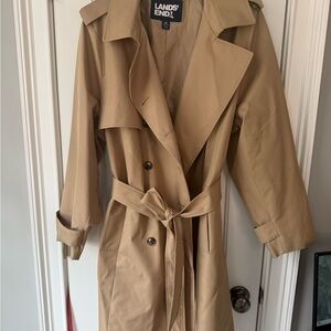 Lands' End Squall Waterproof  Plus Size Women's Trench Coat